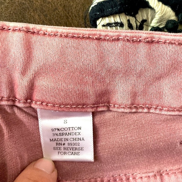 Altar'd State Denim Button Down Mini Skirt Women’s Mauve Color Size S - Picture 5 of 5